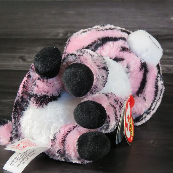 TY Beanie Boos Zoey the Zebra 6" Plush Glam Pink Black Striped Stuffed Animal - Picture 16 of 16